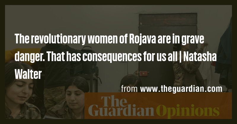 The revolutionary women of Rojava are in grave danger. That has ...