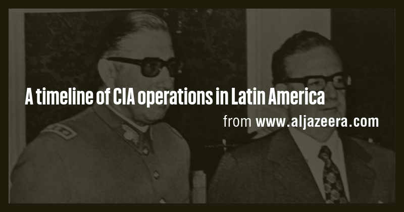 A timeline of CIA operations in Latin America - Briefly