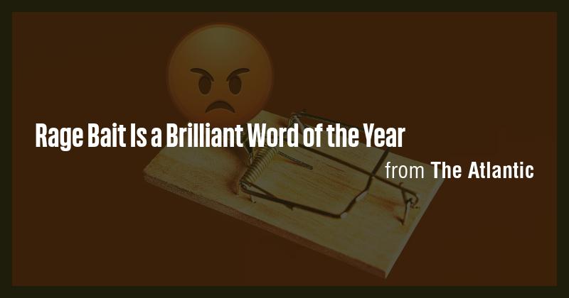 Rage Bait Is a Brilliant Word of the Year - Briefly