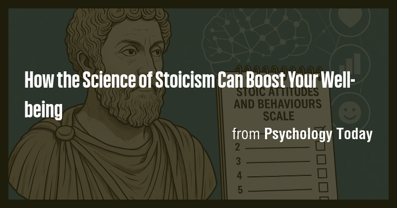 How the Science of Stoicism Can Boost Your Well-being - Briefly